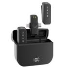 ARTELYS Micro Cravate sans fil, set de 2pcs microphons sans fil rechargéable avec 30m portée et annulation bruit pour iphone et