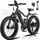 HITWAY Vélo Électrique 26"*4,0 Fat Bike - VTT E-BIKE Batterie amovible 48V 15AH - Moteur 250W - Shimano 7 Vitesses - Autonomie