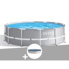 Kit piscine tubulaire Intex Prism Frame ronde 3,66 x 0,99 m + Bâche de protection