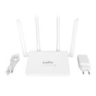 Tbest routeur WiFi Mobile Routeur WiFi 4G 300Mbps, emplacement pour carte SIM Standard, 4 antennes, prise en charge de 20 Prise UE