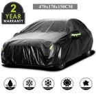 TOOLUCK Bâche Voiture - 470x178x150CM - Housse de Protection Sedan 210T Étanche Couverture Voiture Exterieur Impermeable - Noir