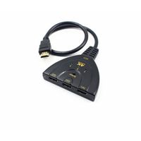 Dispertisseur Multiprise HDMI 3 Entrées 1 Sortie 4K Switcher Câble D'Adaptateur
