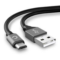 926466 - Câble Micro USB de 2m pour lecteur MP3 SanDisk Sansa Clip plus / Sansa Clip transfert de données et charge 2A gris