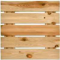 Dalle pour terrasse en bois rainurée  motif droit 3,8x50x50