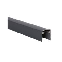Profil de finition aluminium pour clôture bois composite - L: 1.5 m - l: 2.2 cm - E: 2.2 cm - Gris anthracite RAL 7015