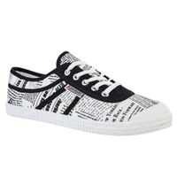 KAWASAKI FOOTWEAR - News paper canvas shoe k202414 1002 blanco/negro 36 blanco/negro 36