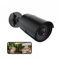 Reolink Caméra Surveillance B81C 5MP PoE Extérieure,Détection Personne-Véhicule,Vision Nocturne,Support Audio,Etanche IP66,Noir