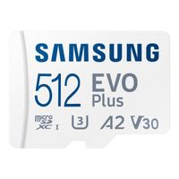 Samsung MicroSDXC 512GB EVO Plus CL10 UHS-I U3 +Adapter MB-MC512KA-EU