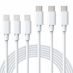 RALLONGE Lot de 3 Câble USB C vers Lightning 1M Charge Rapide pour iPhone 14 13 12 Pro Max Mini iPhone 11 Pro X XR XS SE 2020 8 Plus