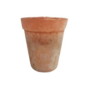JARDINIÈRE - BAC A FLEUR Jardinières et pots de fleurs - Pot long pour plantes en terre cuite - D 12,8 cm x H 15,8 cm Orange