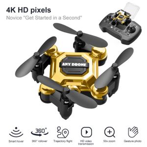 DRONE Or-Mini drones de poche avec wifi fpv 4k hd et dou