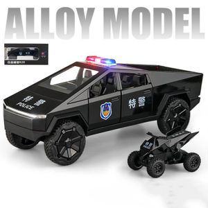 VOITURE - CAMION Boîte de police noire - Jouet Camion Tesla Cybertr