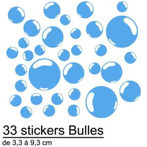 Sticker XXL Enfants qui jouent avec des Bulles de Savon (80x100 cm)