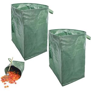 poubelle avec boucle de déverrouillage et 2 poignées sac à déchets de jardin sac à déchets de jardin poubelle à feuilles Sac de jardinage pliable sac de déchets de jardin