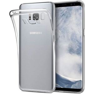 COQUE - BUMPER Coque Samsung Galaxy S8 Plus Ultra Transparente Silicone en Gel TPU Souple de Protection avec Absorption de Choc et AntiScrat T