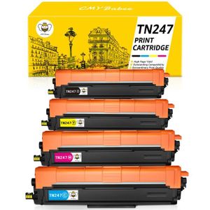 4-Pack TN247 TN-243CMYK Toner Value Pack Compatible for Brother TN243CMYK  TN-247