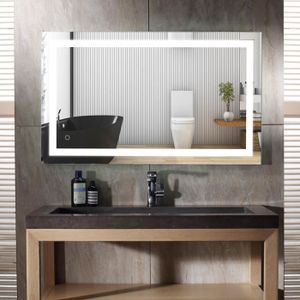 Moredesign Miroir de Salle de Bain avec éclairage LED Blanc Chaud 3000 K 