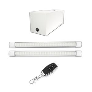 ECLAIRAGE ATELIER Kit éclairage sans fil sur batterie pour Garage Box Cave sans électricité - Gamme Confort Télécommande
