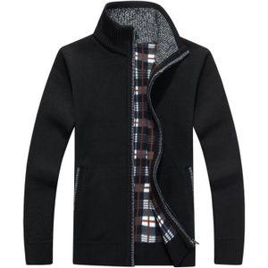 Classique et Essentiel Gilet zipp/é Femme tricot/é Col Montant Sol/’S Gordon Poignets et Bas en Bord c/ôte