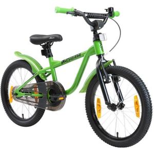 VÉLO ENFANT Vélo pour enfants LÖWENRAD - Freins - 14, 16 ou 18 pouces - Vert