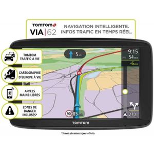 GPS AUTO GPS voiture TOMTOM - VIA 62 • GPS