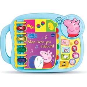 LIVRE INTERACTIF ENFANT Livre-Jeu Educatif VTECH - Peppa Pig - Sons amusants - 14 pages d’histoires et de jeux
