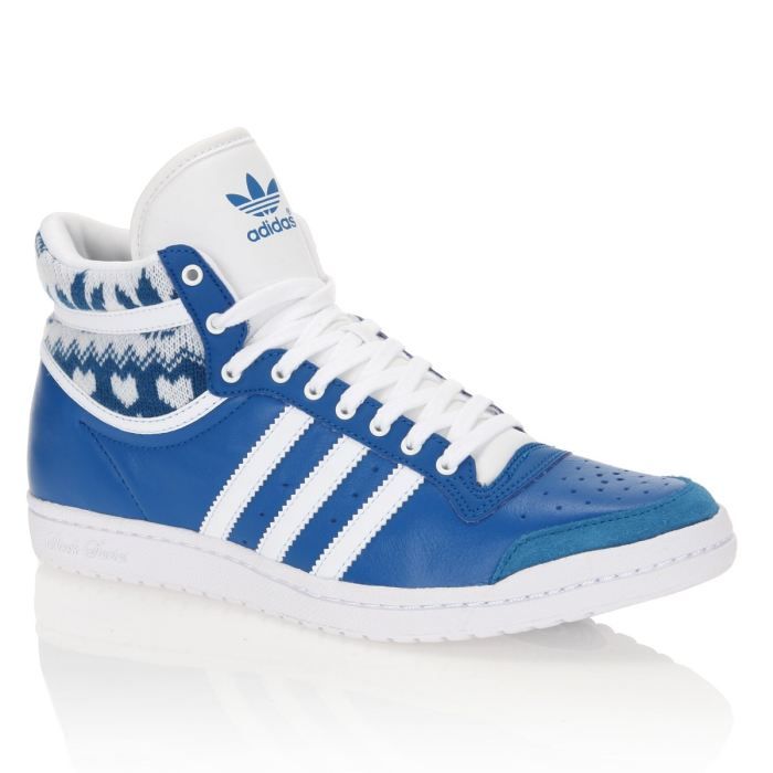 ADIDAS Baskets HI Sleek Femme Bleu et blanc - Cdiscount Chaussures