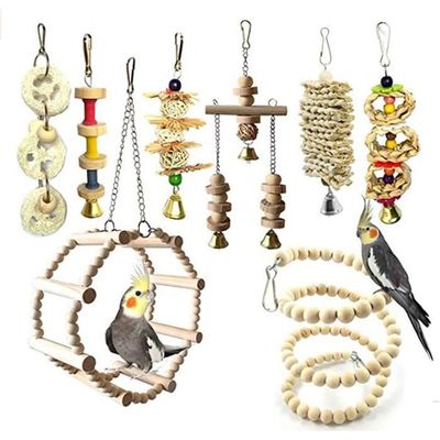Hamac à Mâcher En Jonc De Mer Pour Oiseaux - Tapis D'herbe De Mer 75x18 Cm - Pour Perroquets, Conures, Perruches