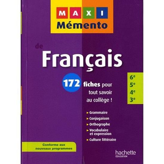 Francais 6e 5e 4e 3e Cdiscount Librairie