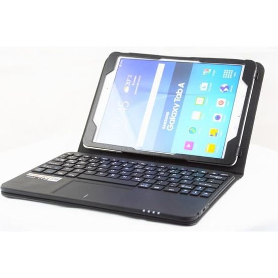 Etui de protection avec clavier AZERTY pour Samsung Galaxy Tab 4 10.1 avec  Multitouch et Touchpad intégrés - CPC informatique