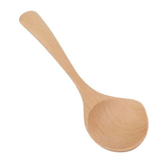 EBTOOLS grande cuillère en bois Cuillère à soupe en bois polissage fin fabriqué à la main