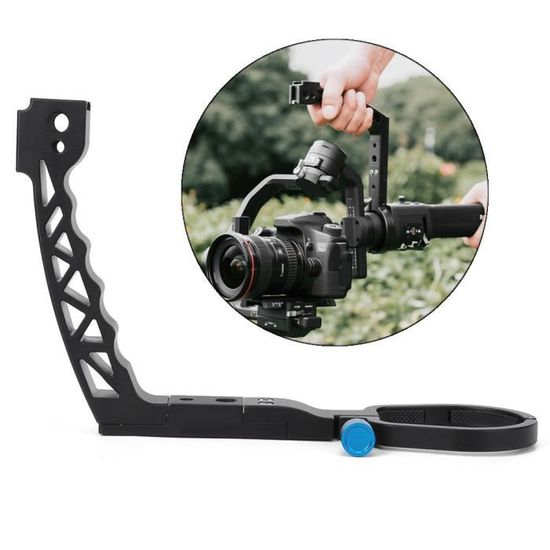 Poignée Stabilisateur Double Pour GoPro/Action Cam - Alliage Aluminium + Support Dôme