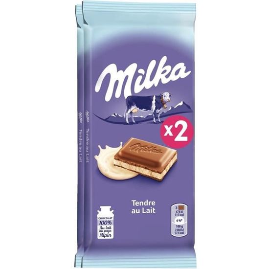 Milka Mini Tablette Chocolat au Lait (48 unités) & Biscuit LU Pocket (20  unités) - Box Goûter - Cdiscount Au quotidien