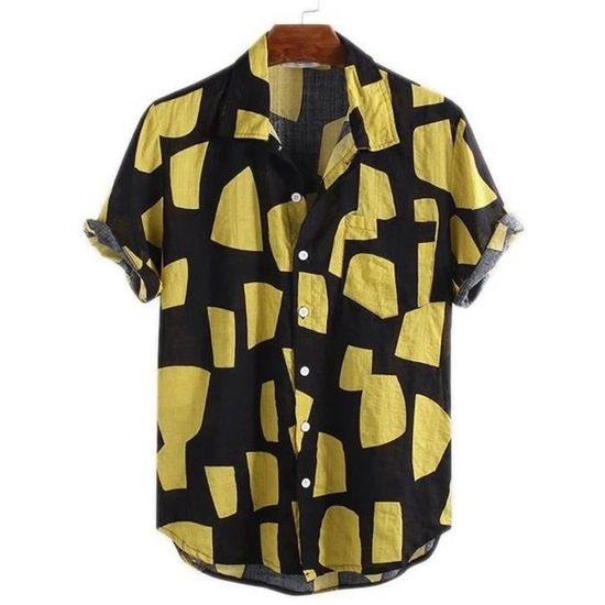 T-shirt Hawaïen Enfant Multicolore - Chemise D'été Décontractée Manches Courtes - 3