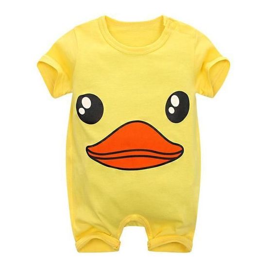 Barboteuse Manches Longues Bébé Uni - Polyester Tendance Pour Fille/garçon 0-24 Mois