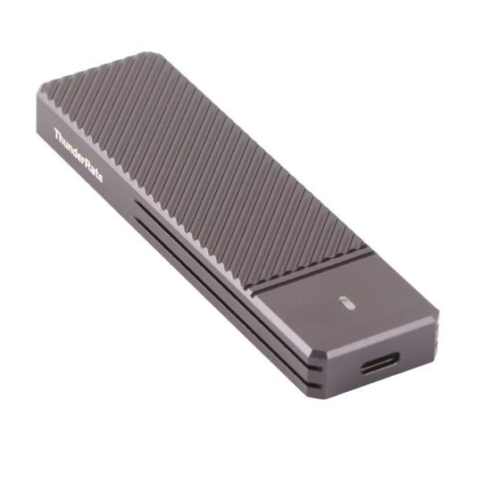 Boîtier Externe SSD NVMe USB-C 10 Gbps - Compatible M.2 2242/2260/2280, Dissipation Thermique Aluminium, Avec Support Coulissant