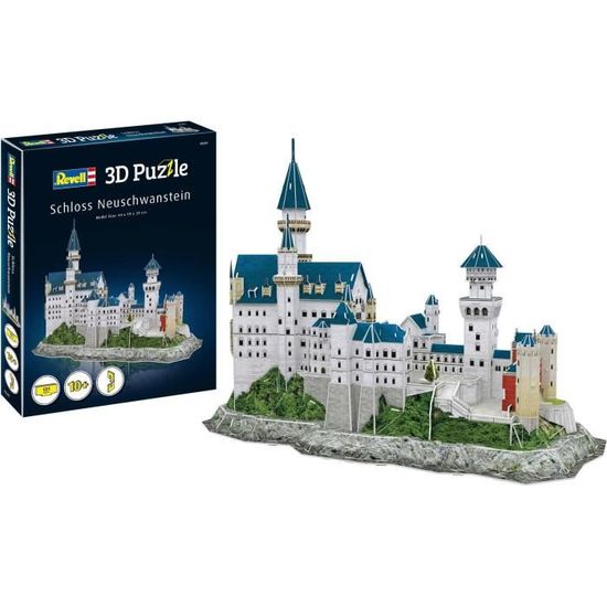 Puzzle 3D Château Neuschwanstein - Revell - 121 pièces - Fantastique Adulte Mixte