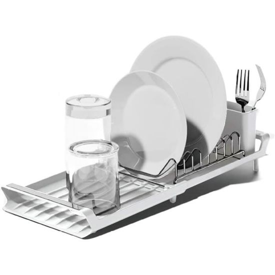 Égouttoir à Vaisselle Compact En Acier Inoxydable, Égouttoir