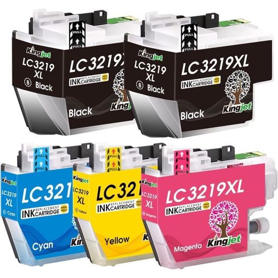Jeu De Cartouches D'encre Compatibles LC3219XL Pour Imprimantes Brother - Noir, Cyan, Magenta, Jaune