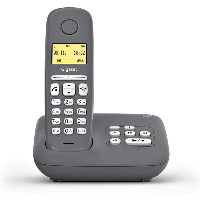 Téléphone Filaire Avec Répondeur + Sans Fil - Com-4005 - Téléphone fixe BUT