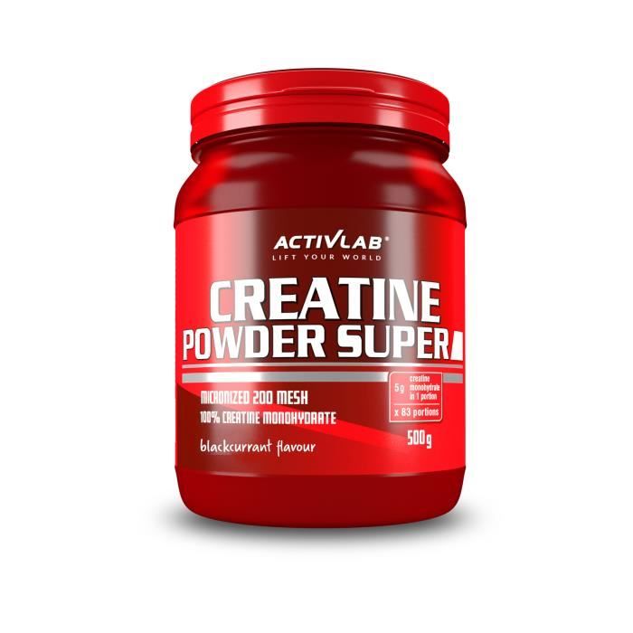 Poudre de créatine 500g Cassis Activlab Creatine