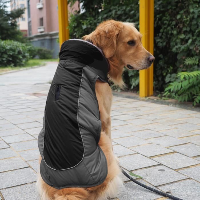 Vêtements pour animaux Manteau de chien chaud d'hiver réfléchissant imperméable pour animaux de compagnie pour petit chien grand