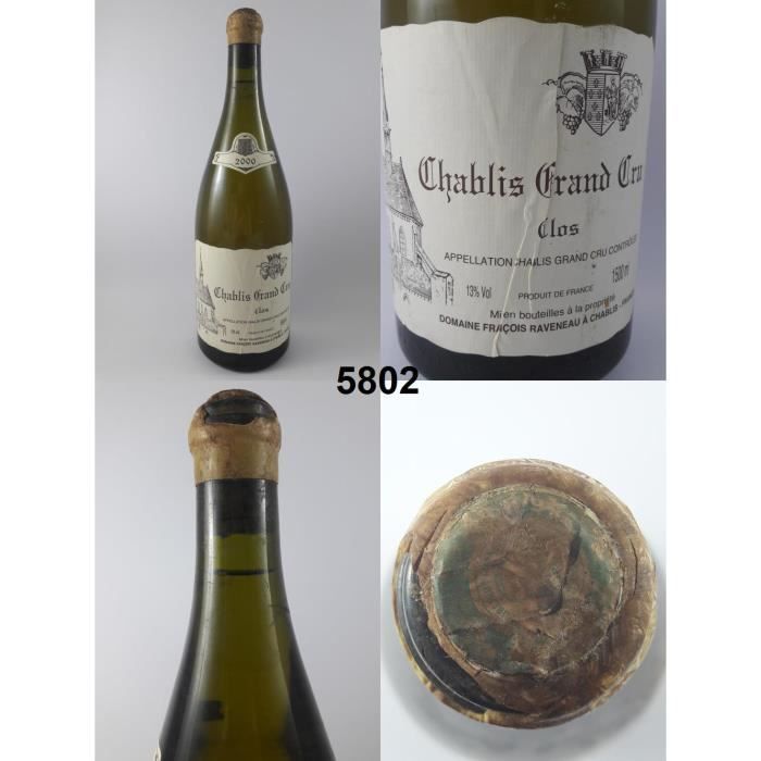 Chablis Grand Cru - Clos - Raveneau (Magnum) 2000 - N° : 5802, Chablis, Blanc