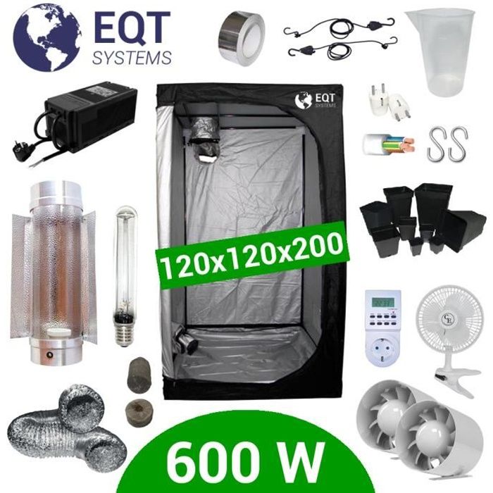 Pack Box 600W Cooltube 120x120 - Black Box 2 + Supacrop