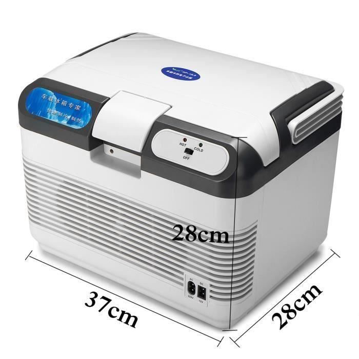 NEUFU 12L 12V-220V Réfrigérateur Mini Portable pour Voiture Maison avec Fonction de chauffage