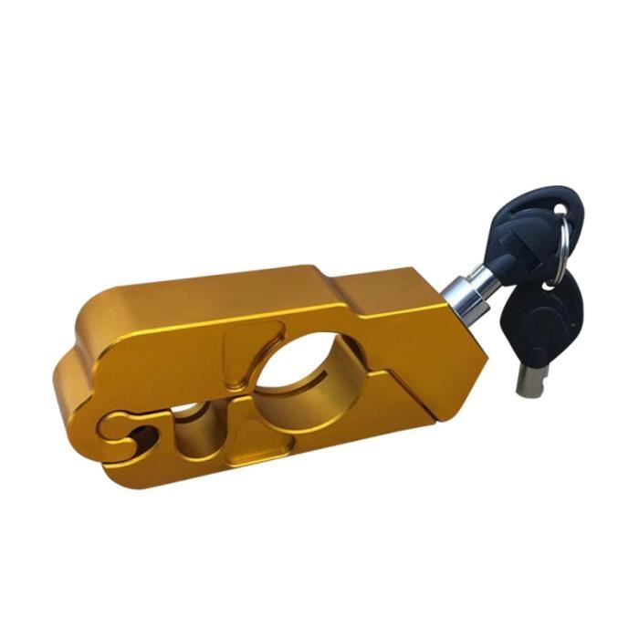 1PC moto serrure Durable antirouille anti-vol poignée CNC pour VTT Scooter ANTIVOL - BLOQUE ROUE