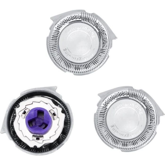 Remplacement de la tête de rasoir, accessoire de tête de rasoir 3 pièces, tête de rasoir pour Philips, acier pour HQ8 PT720