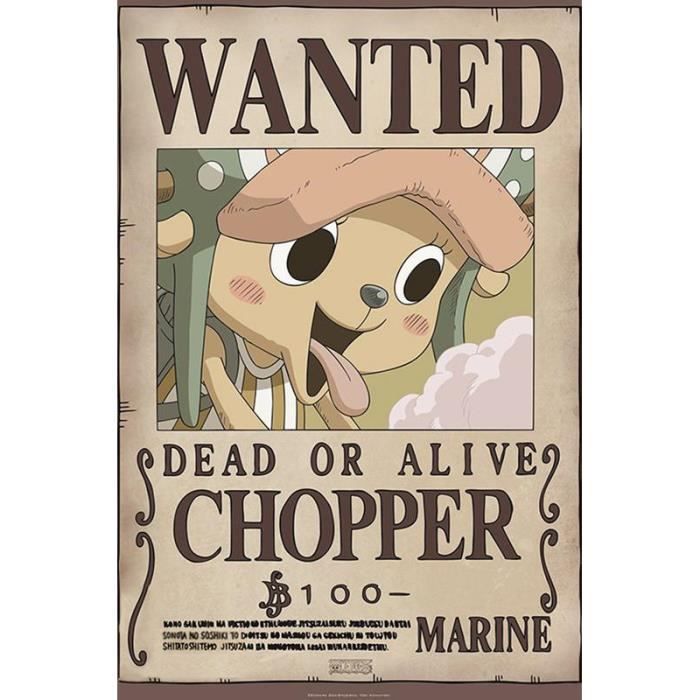 One Piece Poster Wanted Chopper