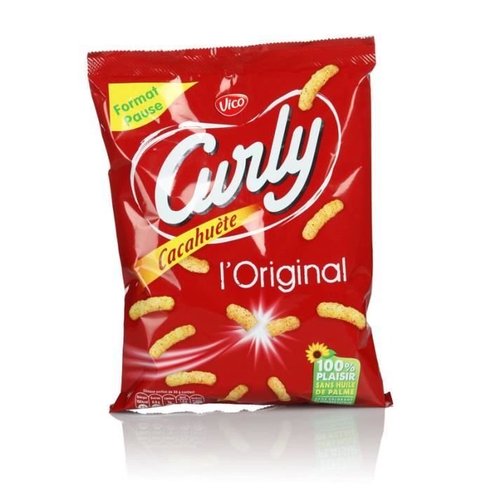 CURLY Soufflés maïs et cacahuète 60g