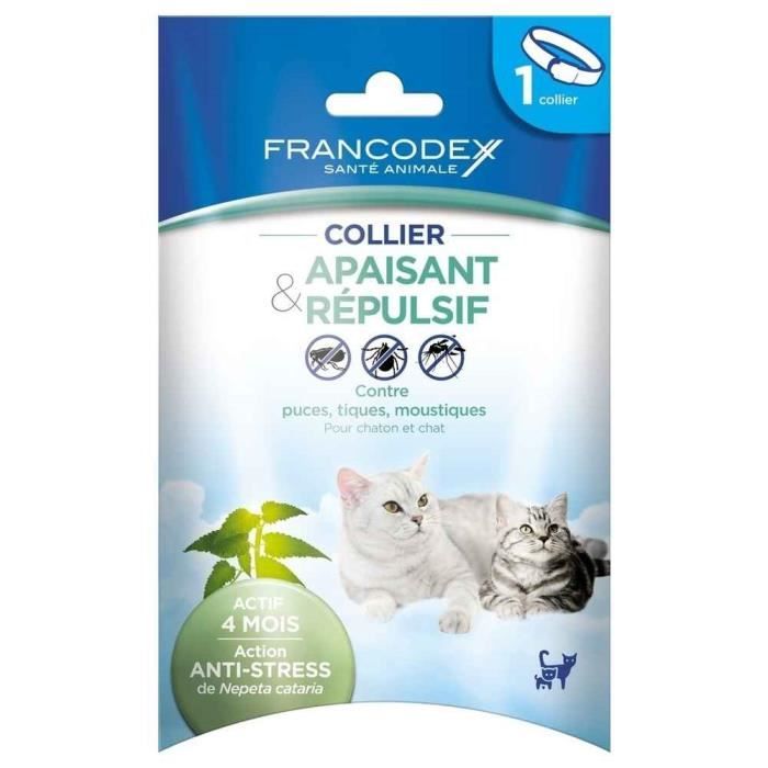 Francodex - Collier Apaisant et Répulsif pour Chat et Chaton